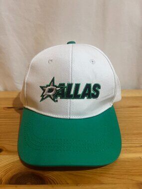 Dallas Stars NHL Hockey PNC Bank Promo White Green Snapback Hat Cap Used Good Co